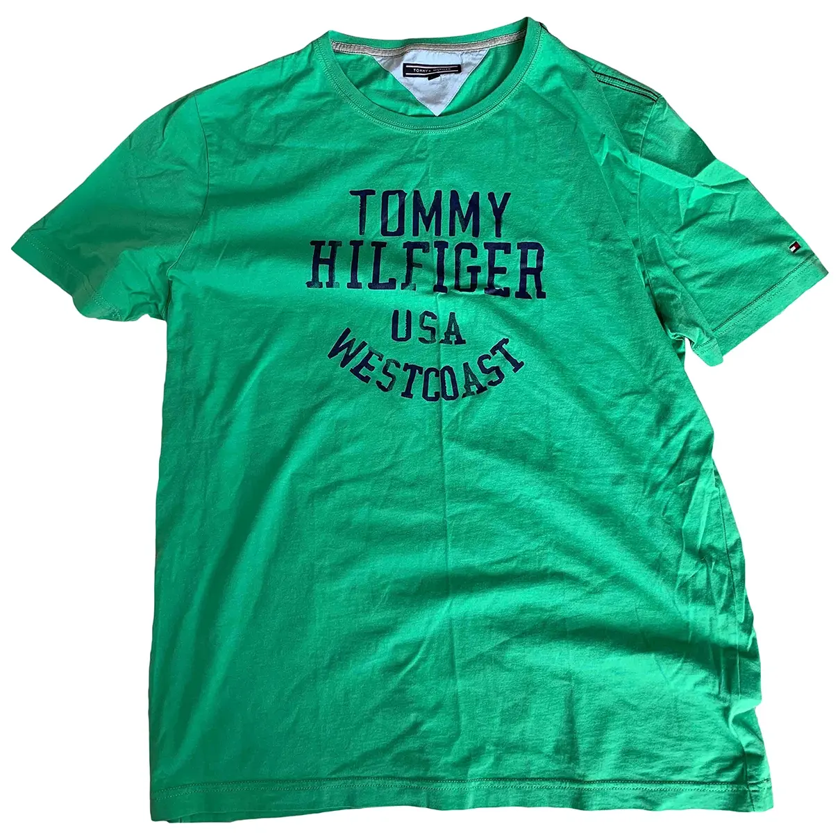 Green Cotton T-shirt Tommy Hilfiger