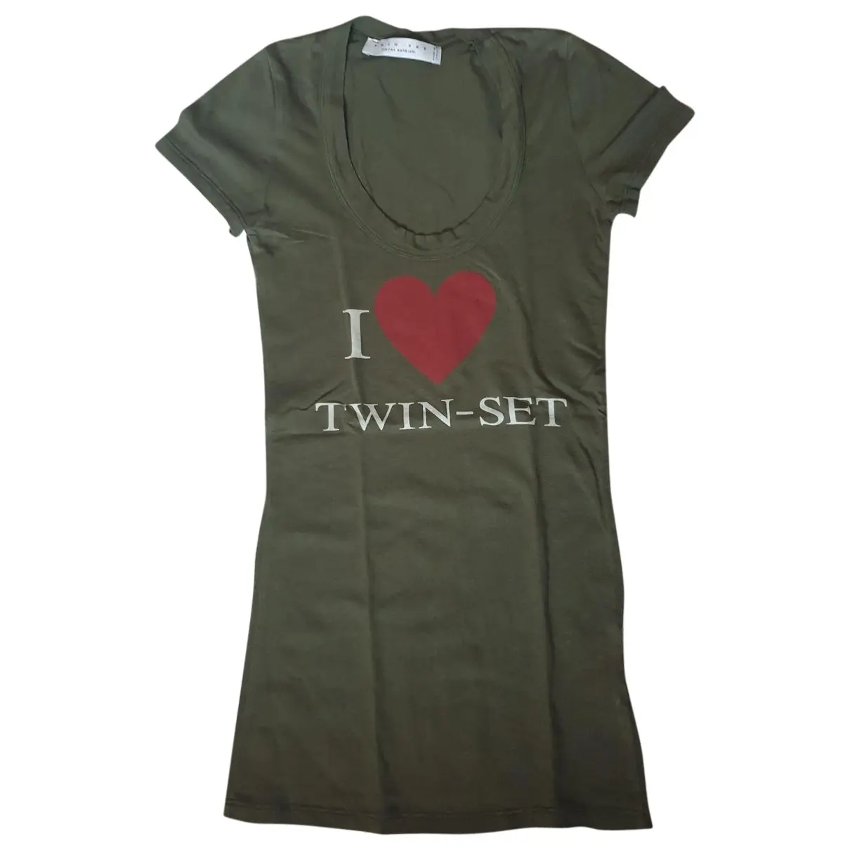 Green Cotton Top Twinset