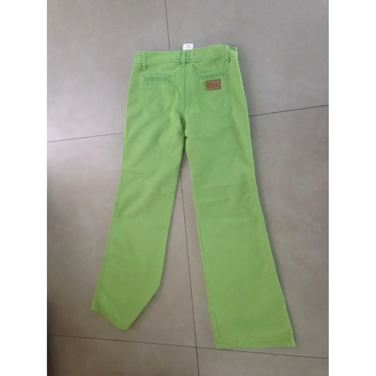 Chloé Green Denim - Jeans Trousers for sale