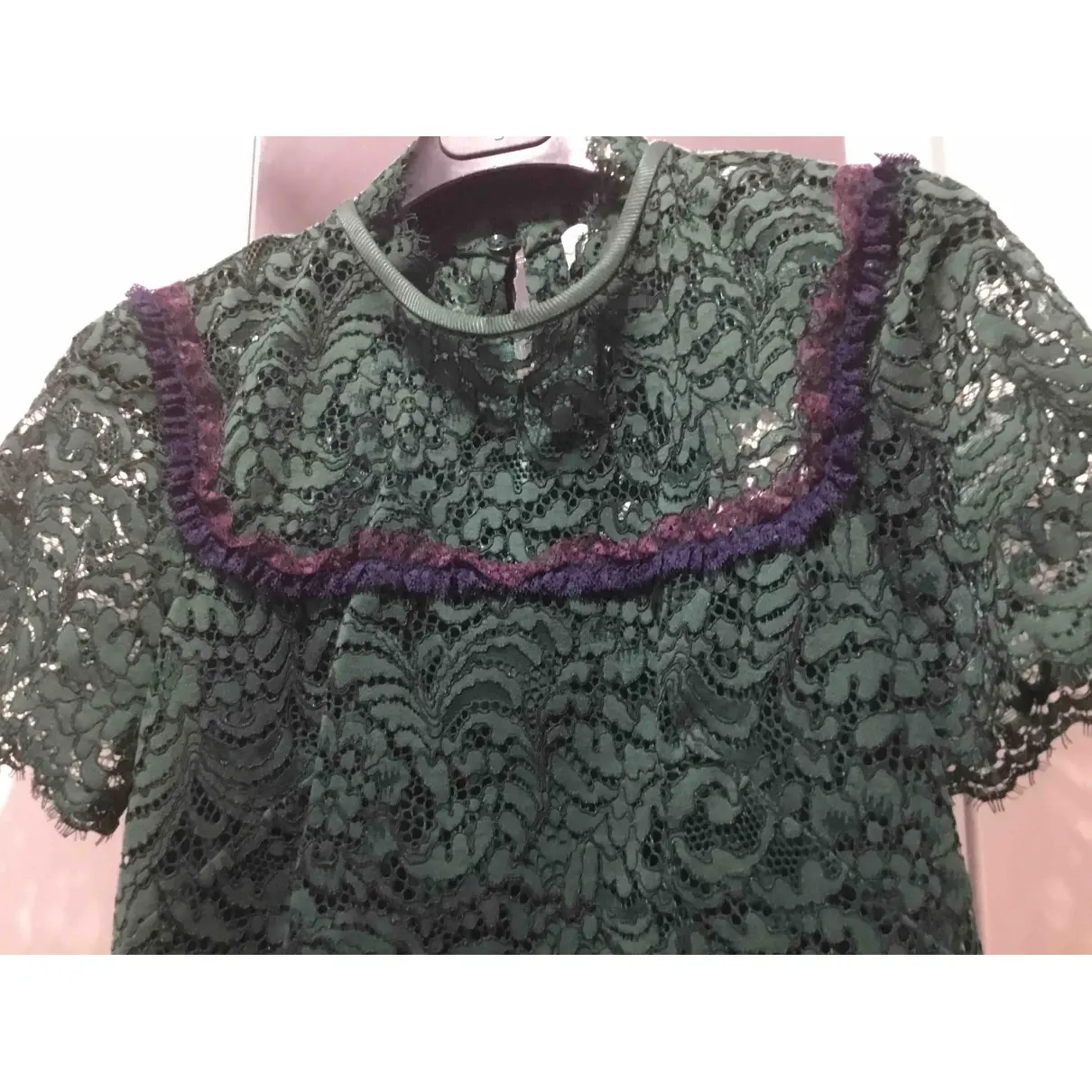 Fall Winter 2019 lace mini dress Sandro