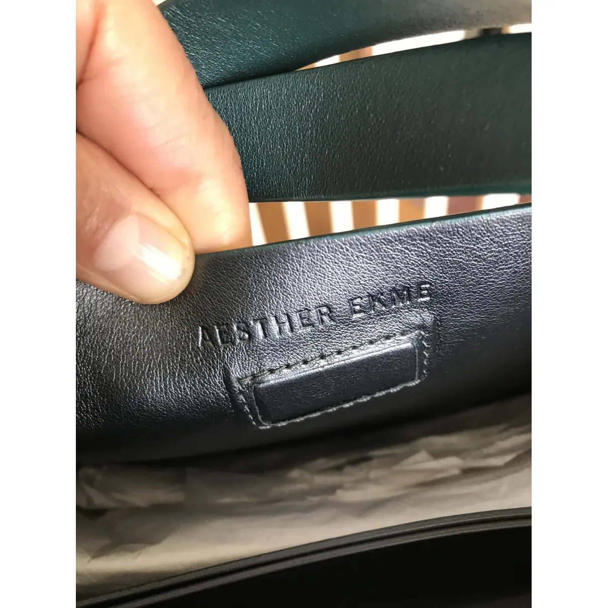 Leather handbag Aesther Ekme