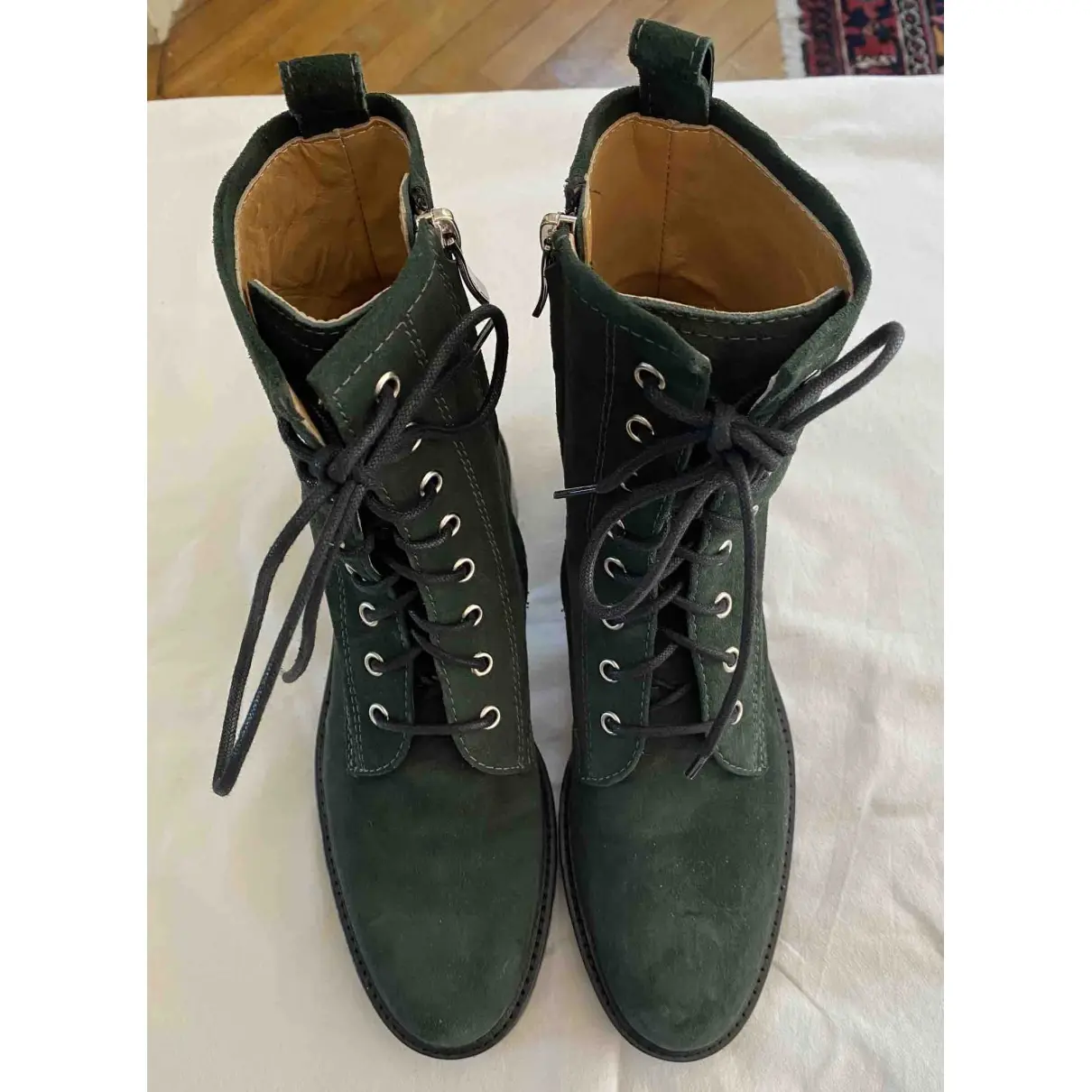 Barbara Bui Leather lace up boots for sale