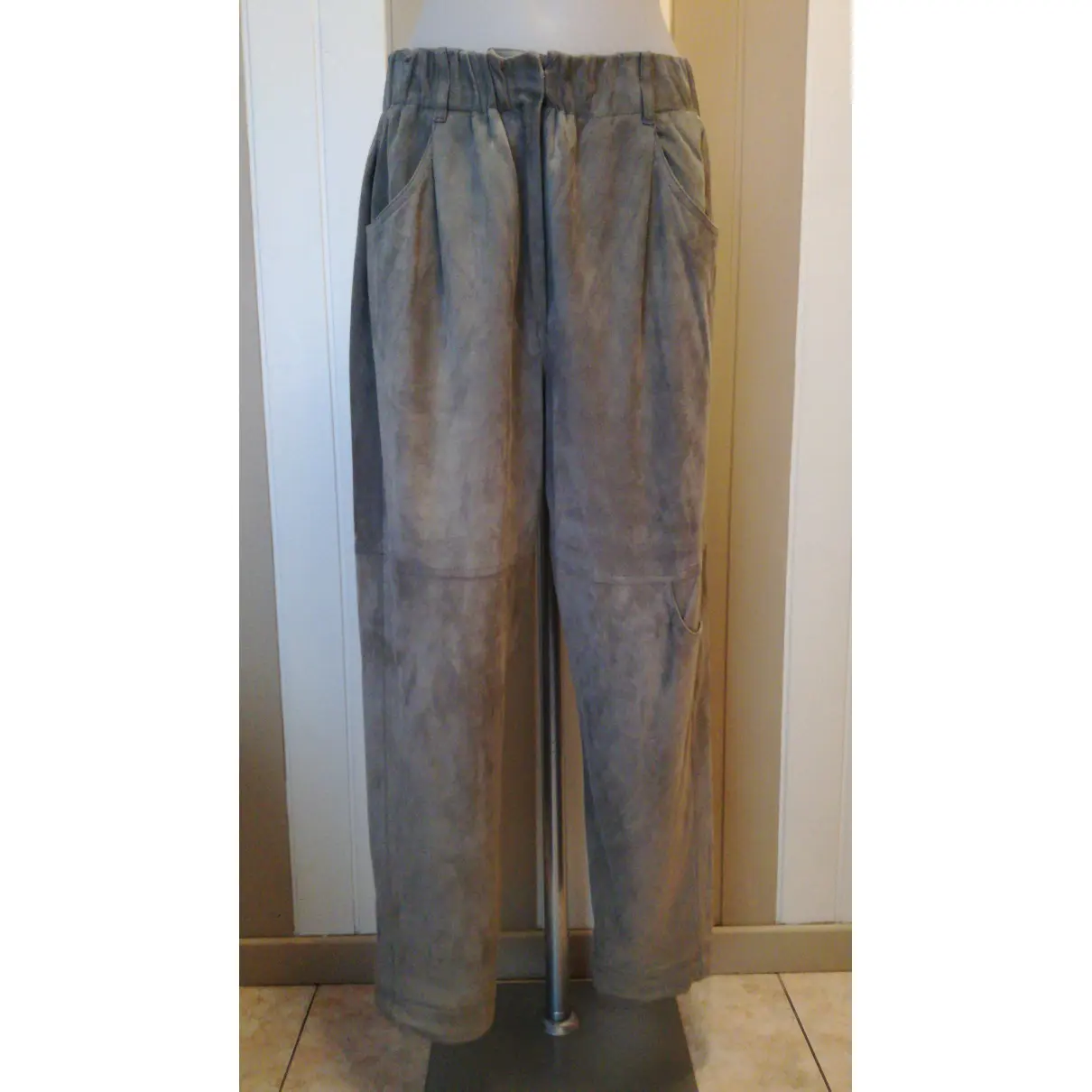 Buy Brunello Cucinelli Leather chino pants online