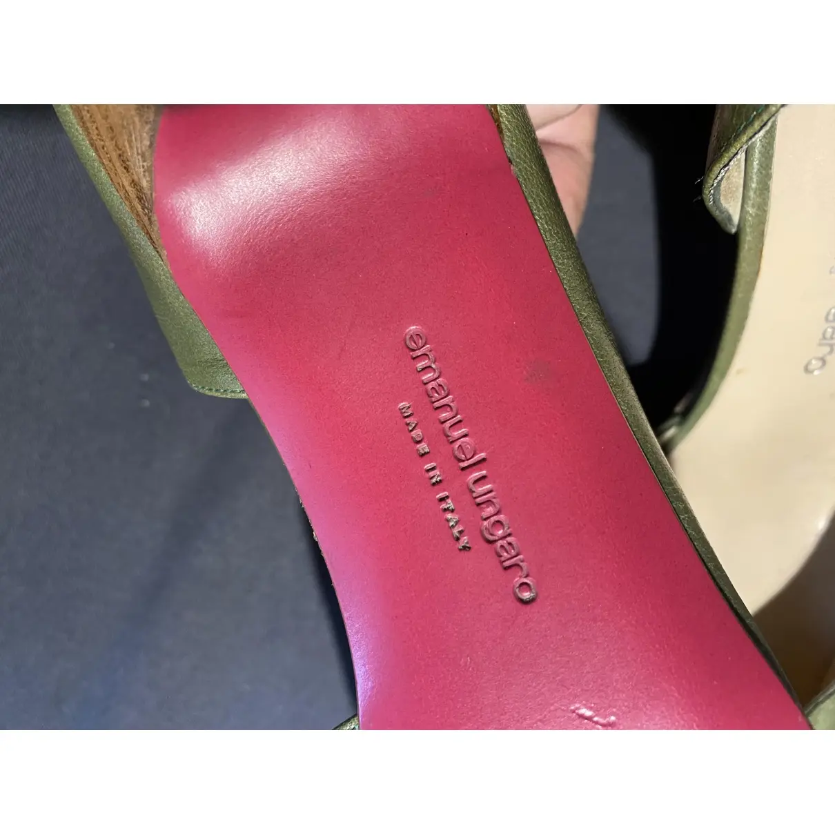 Emanuel Ungaro Leather heels for sale - Vintage