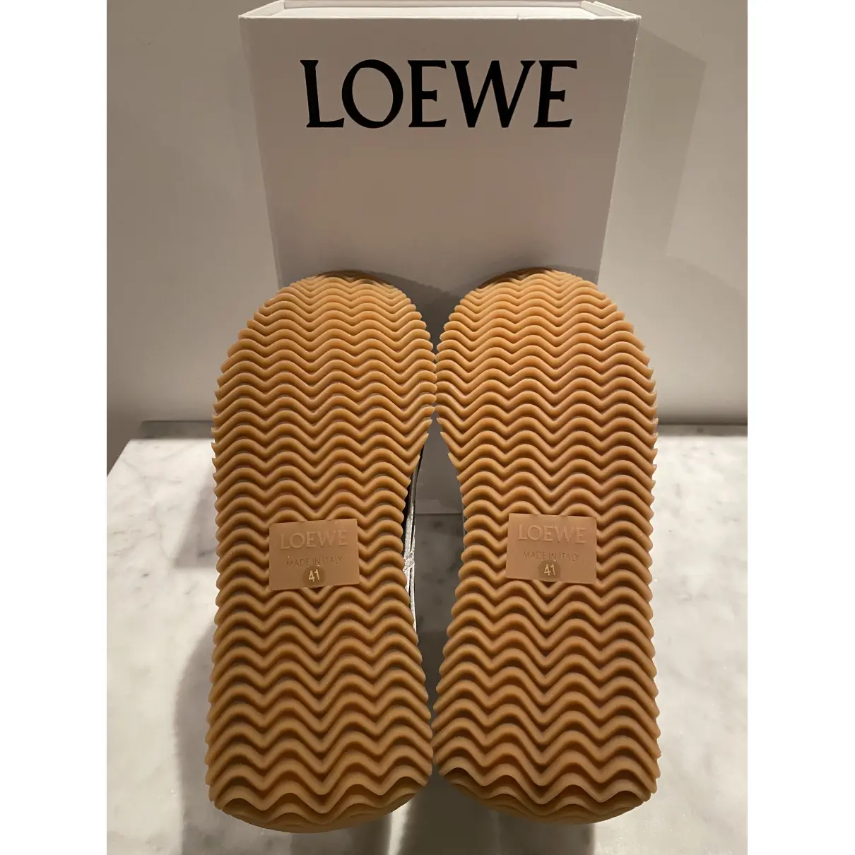 Flow Runner leather low trainers Loewe