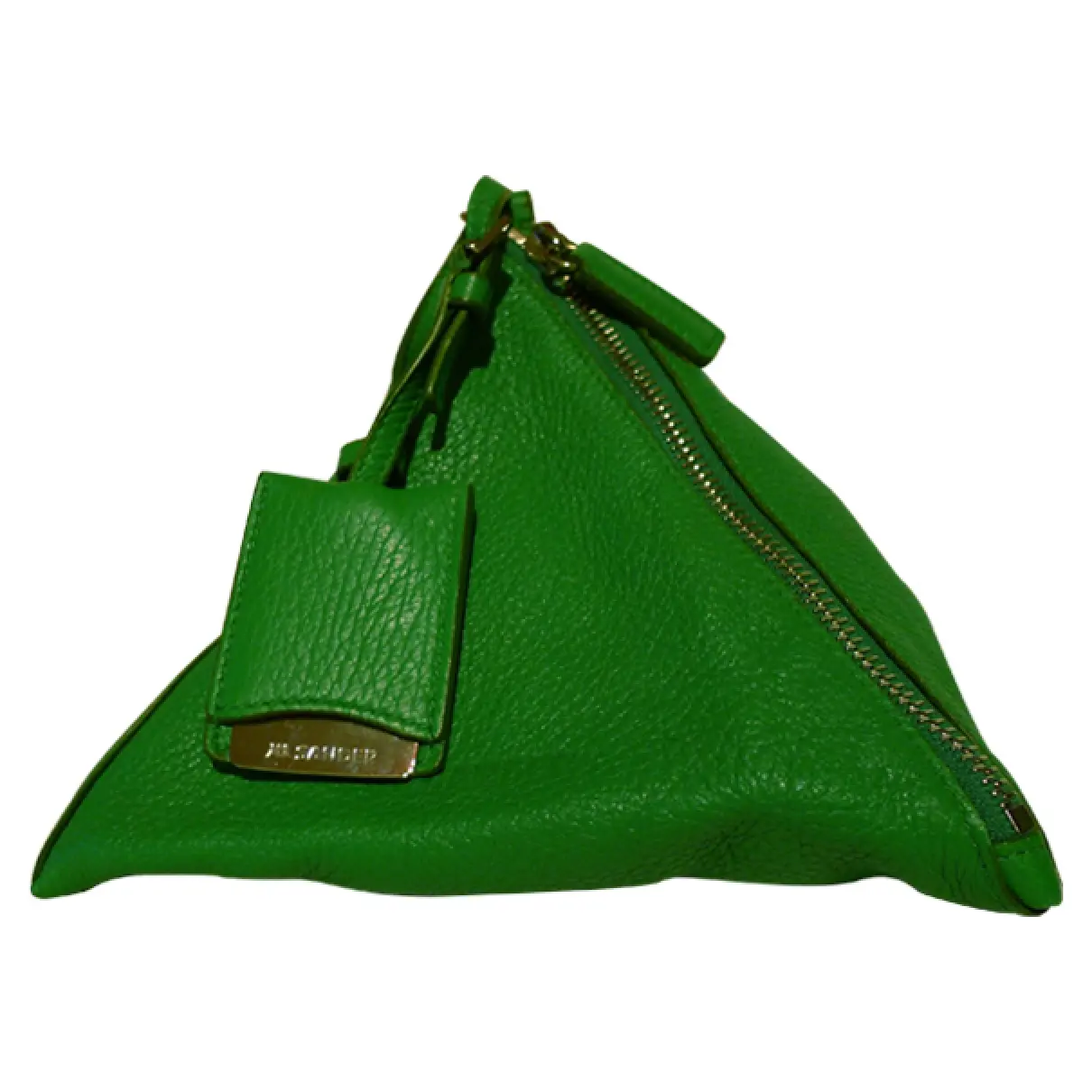 Green Leather Handbag Jil Sander