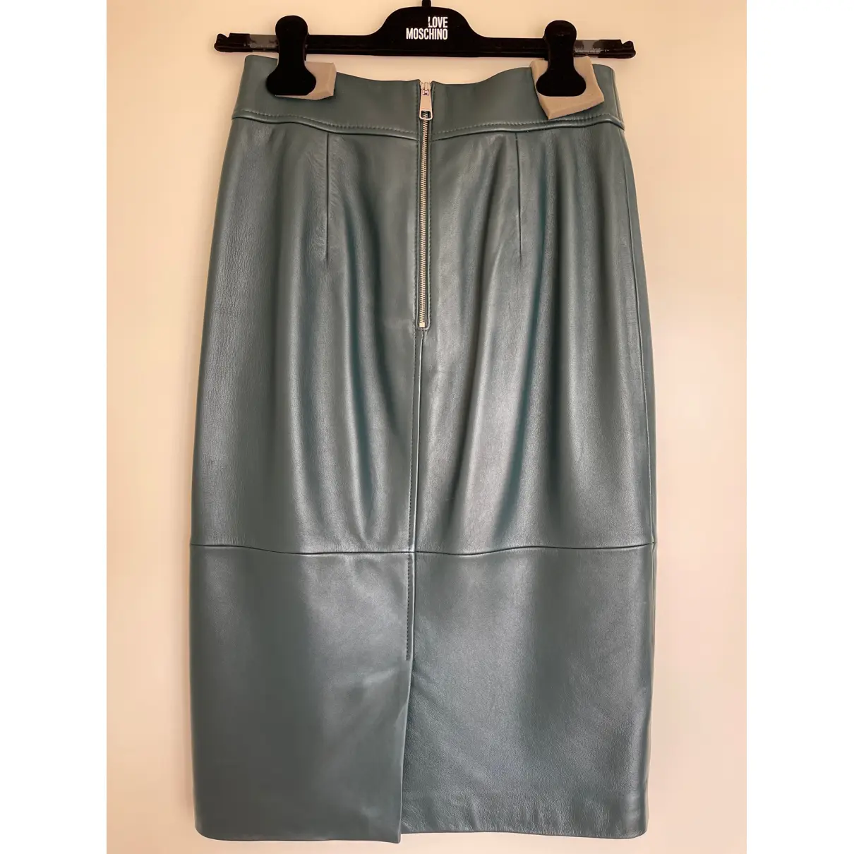 Buy Hugo Boss Leather mid-length skirt online