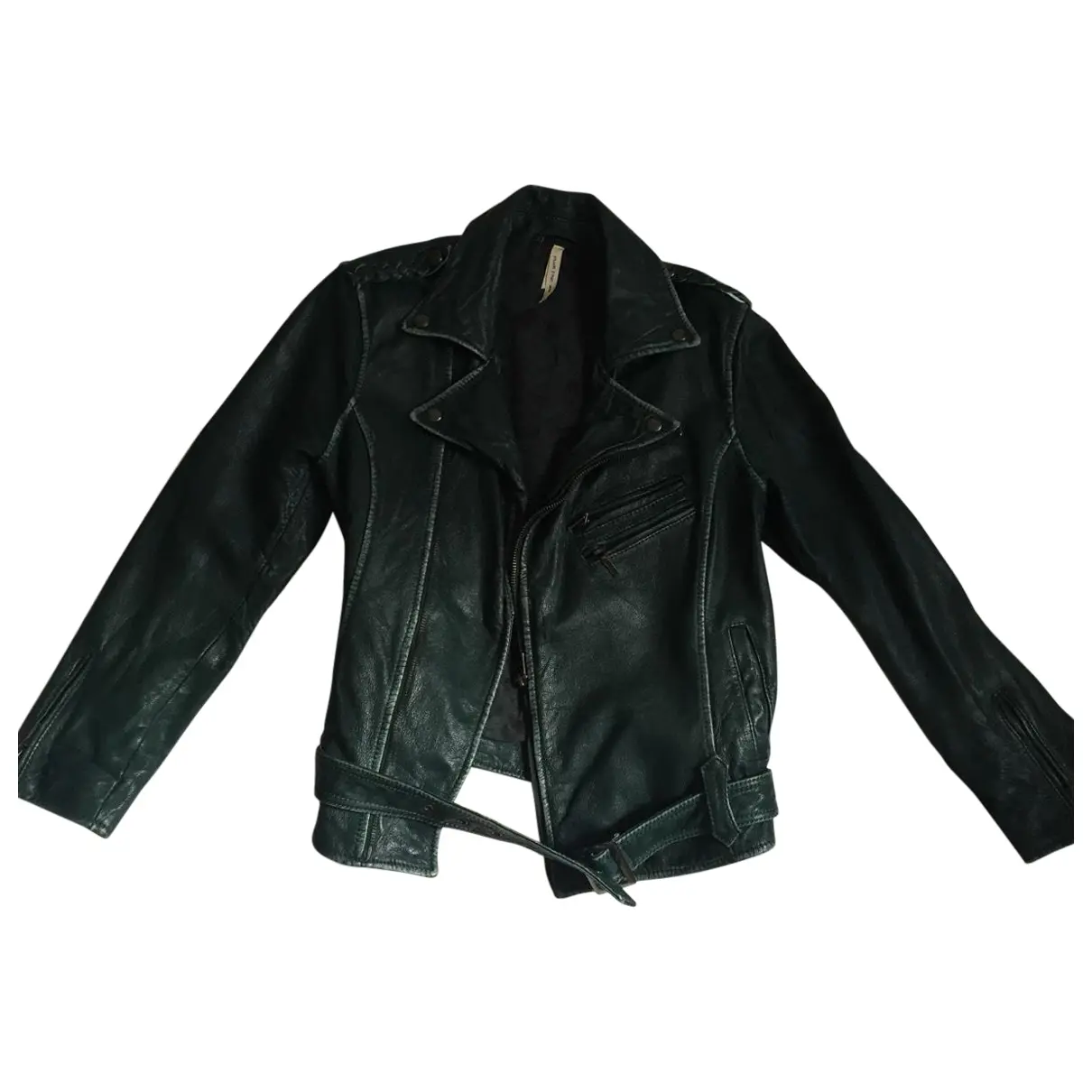 Green leather Jacket jacket Leon & Harper