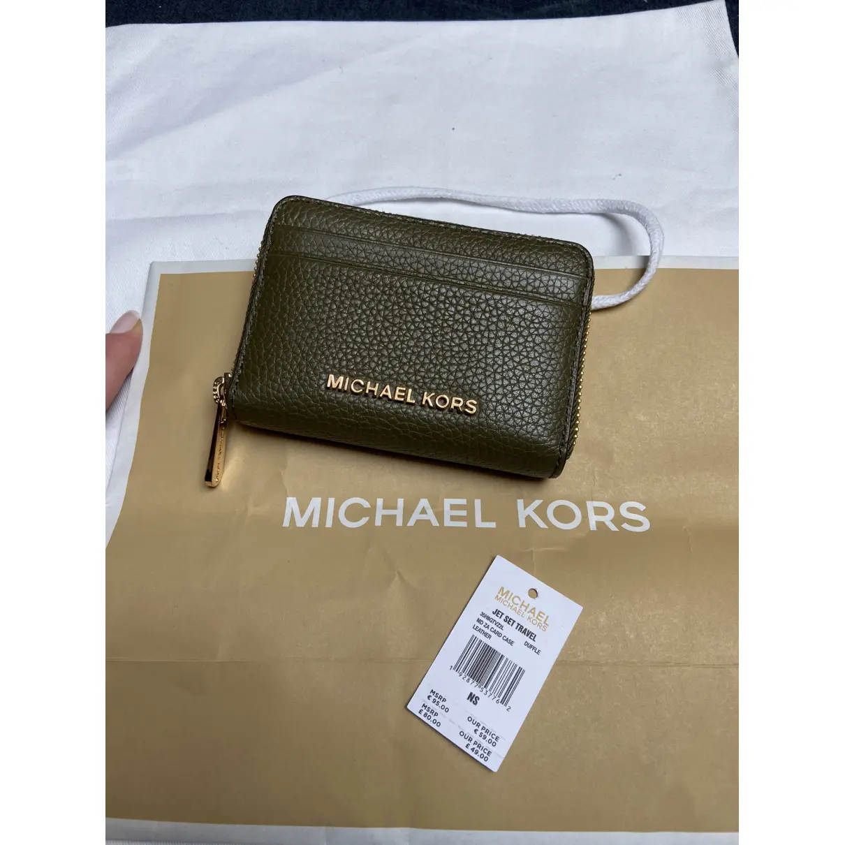 Buy Michael Kors Jet Set leather wallet online