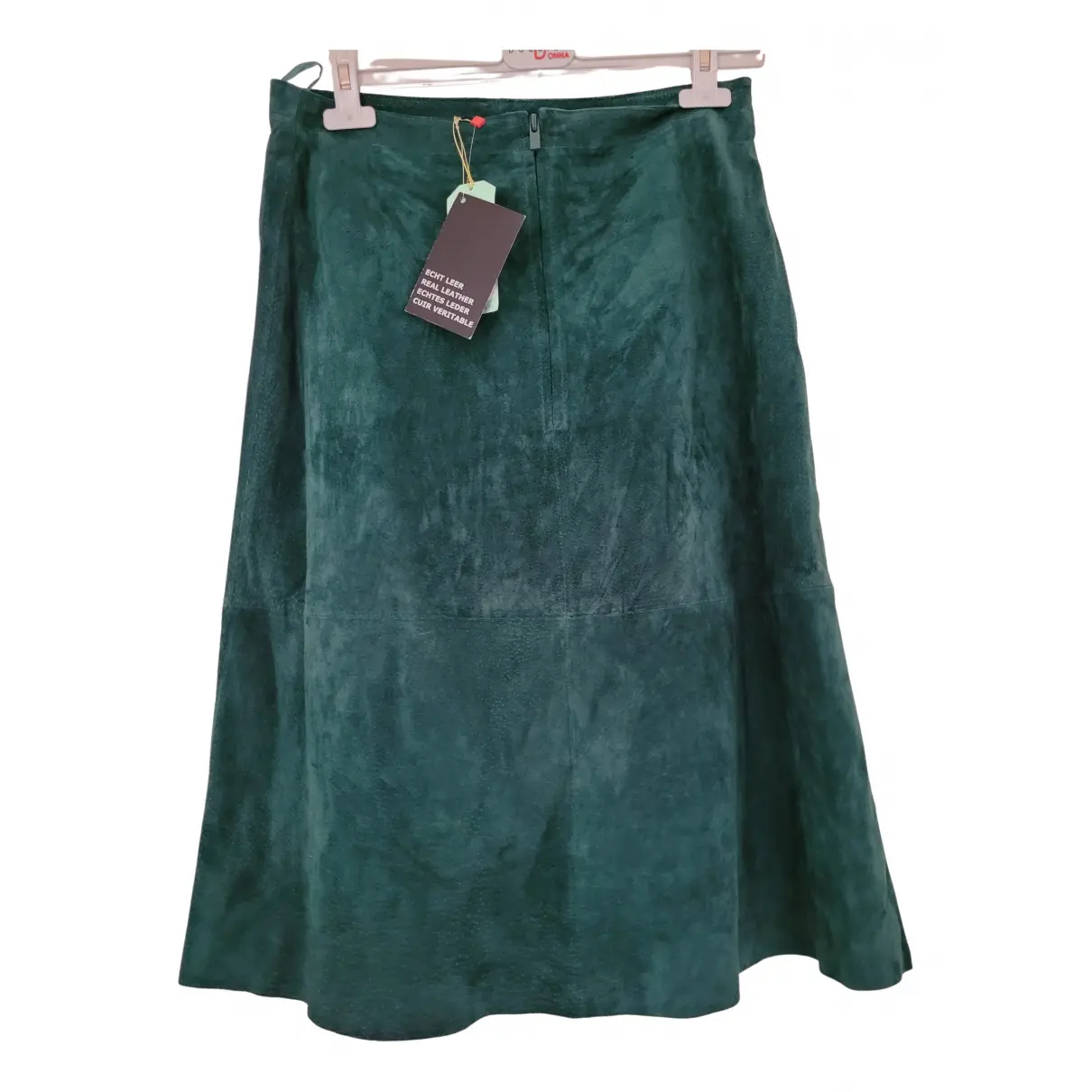 Buy King Louie Leather mid-length skirt online