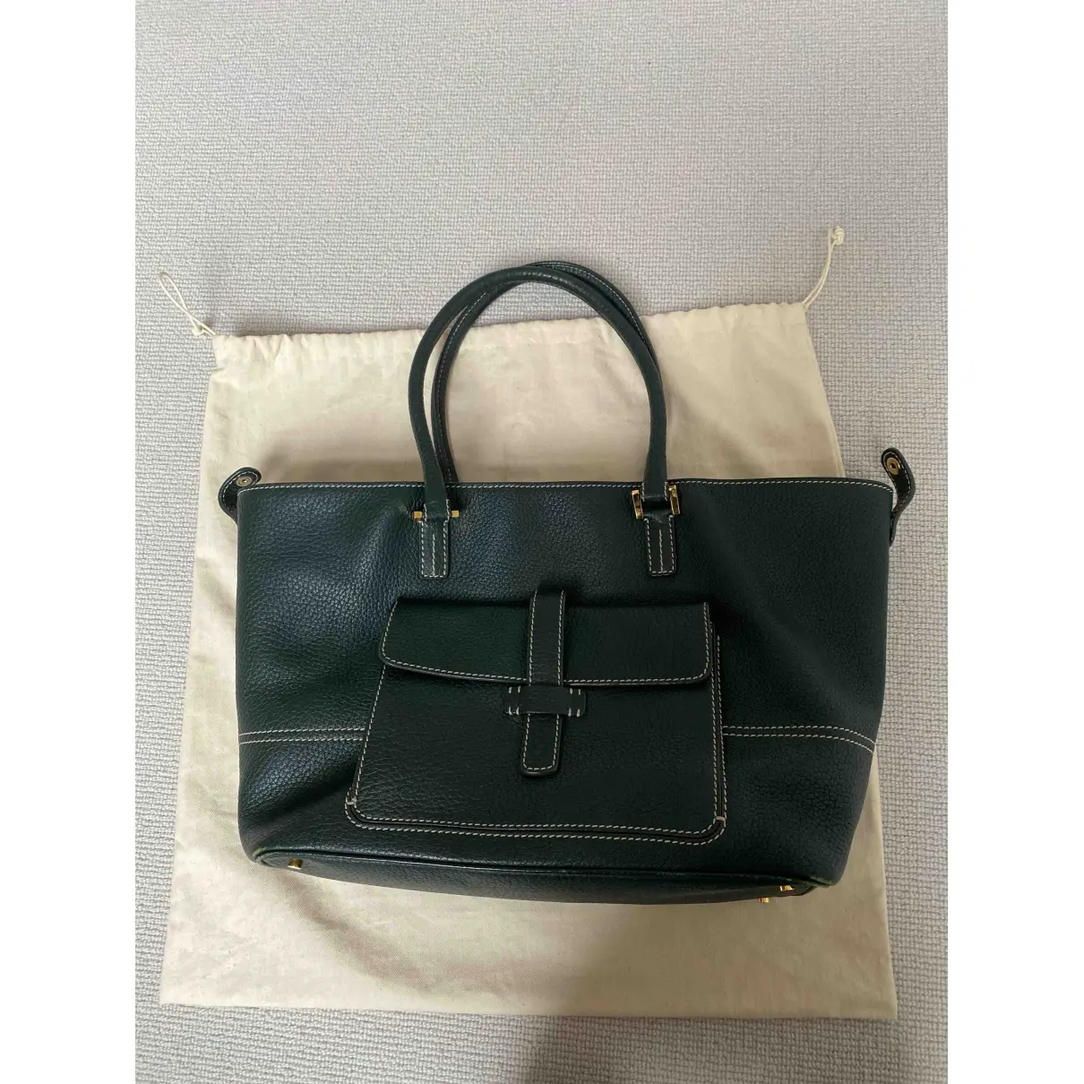 Leather handbag Loro Piana - Vintage