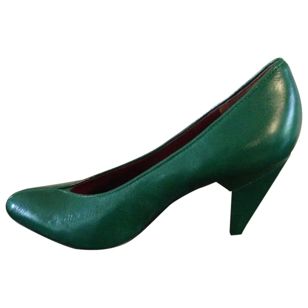 Green Leather Heels Marc Jacobs