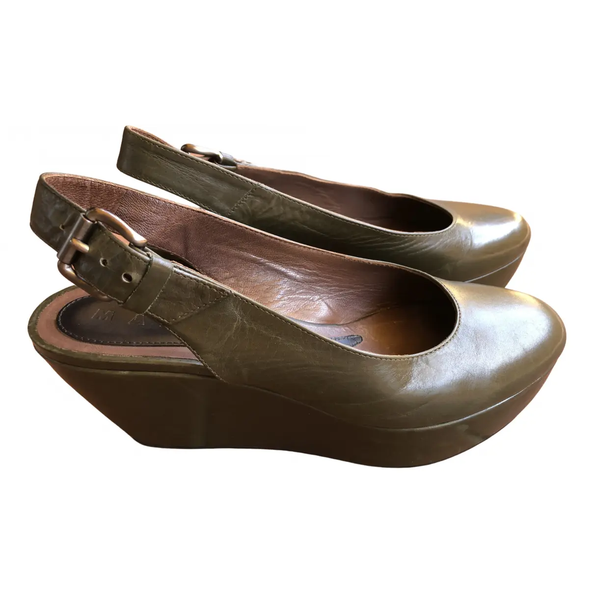 Leather sandals Marni - Vintage