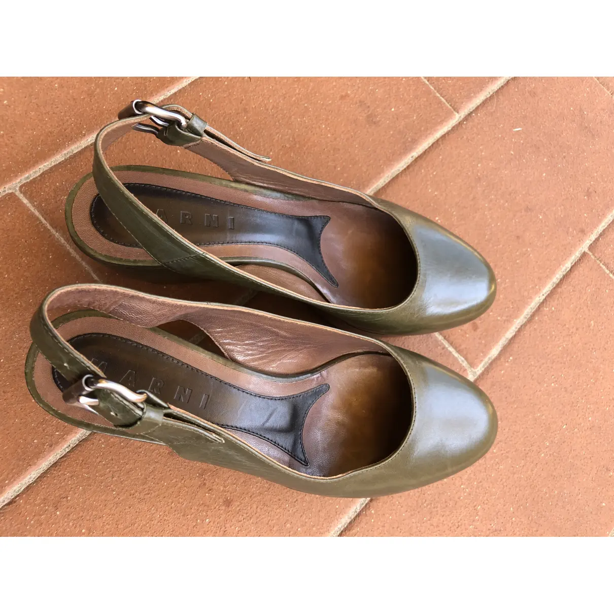 Leather sandals Marni - Vintage