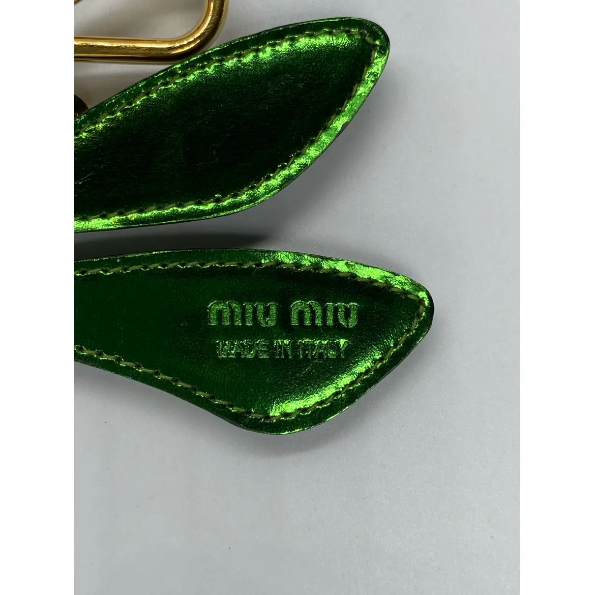Leather bag charm Miu Miu - Vintage