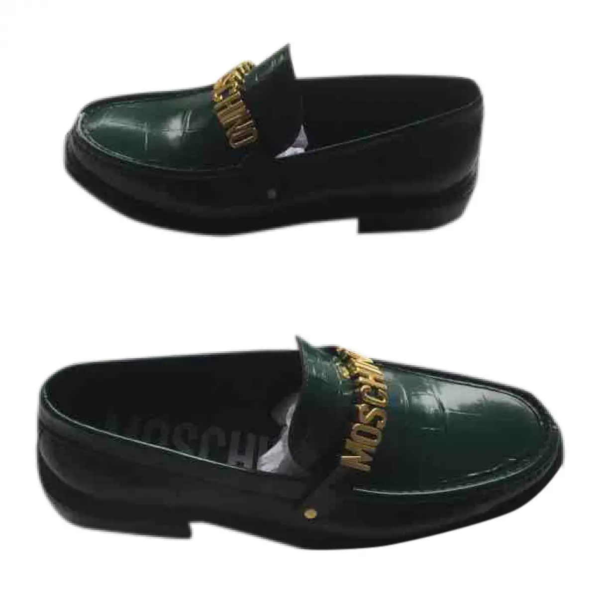 Leather flats Moschino
