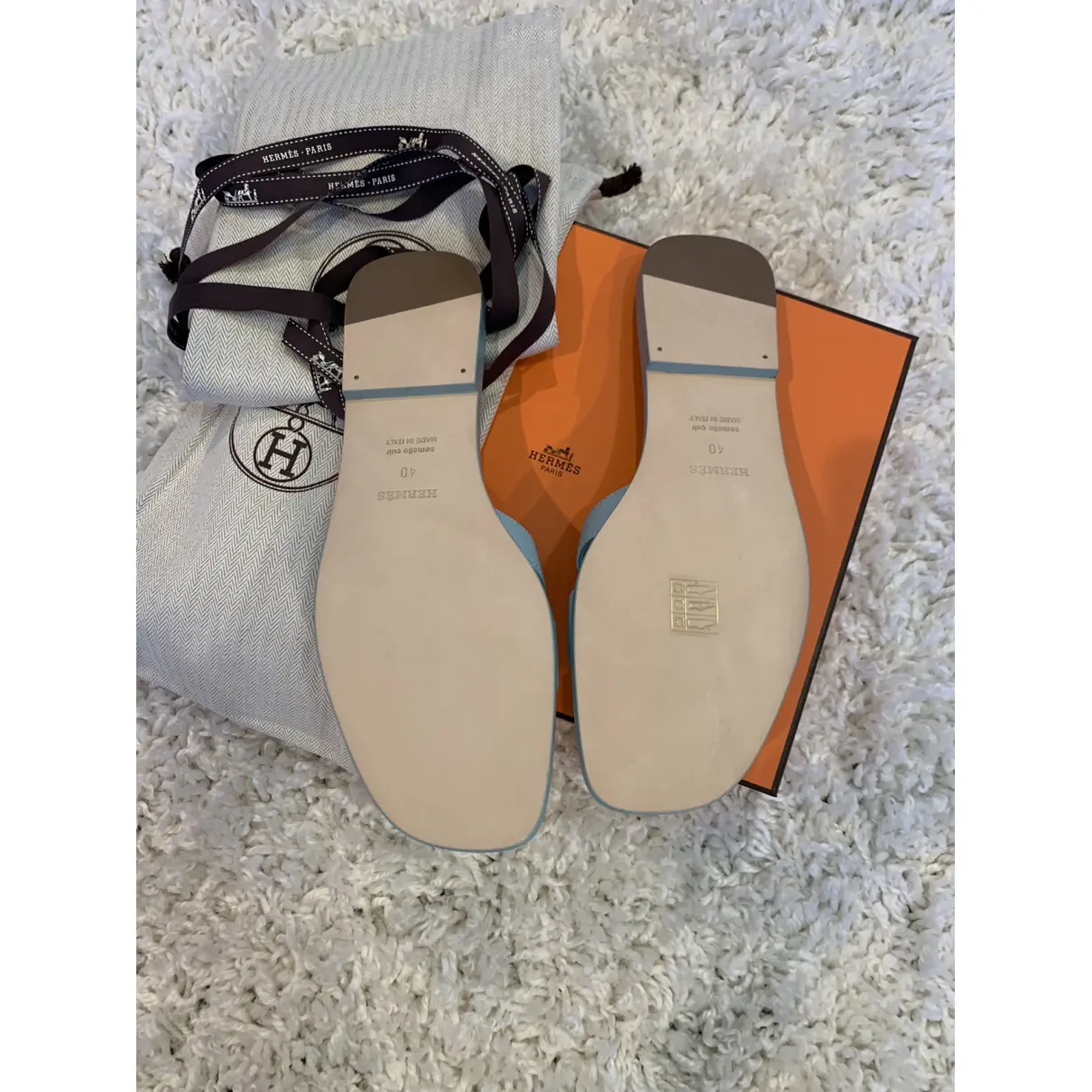 Buy Hermès Oran leather sandal online