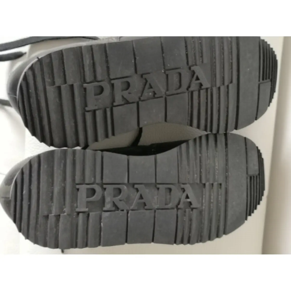 Leather lace ups Prada
