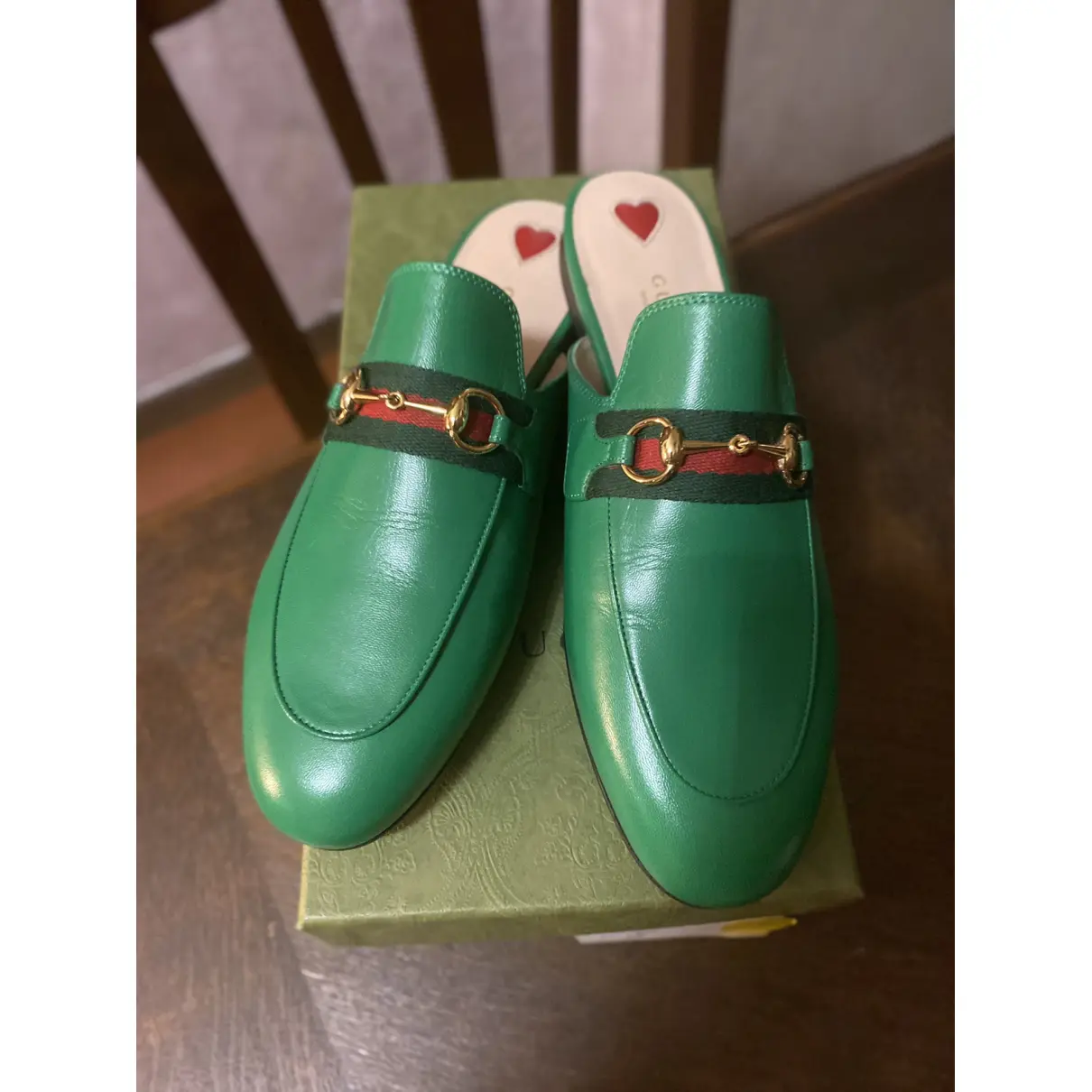Buy Gucci Princetown leather mules online