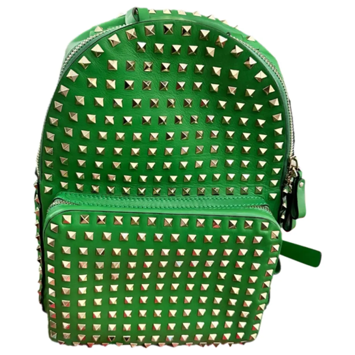 Rockstud spike leather backpack