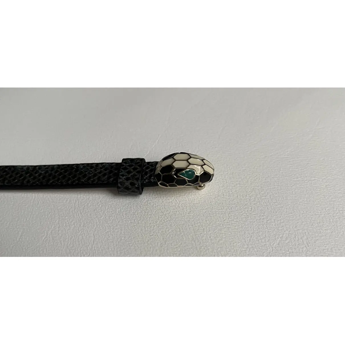 Serpenti leather bracelet Bvlgari