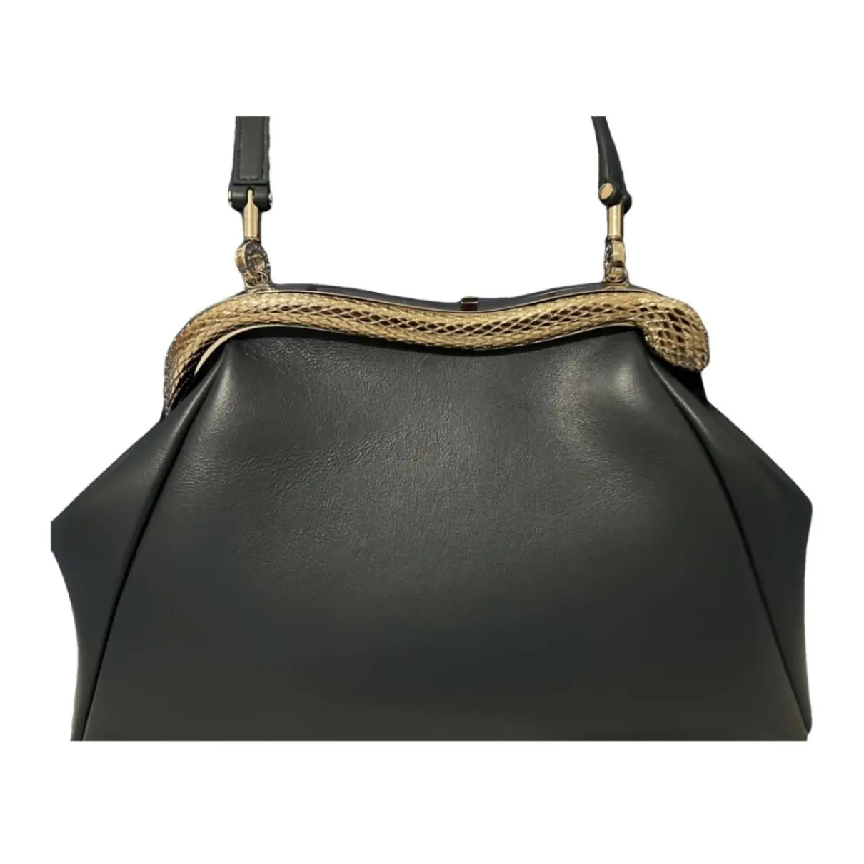 Buy Bvlgari Serpenti leather clutch bag online
