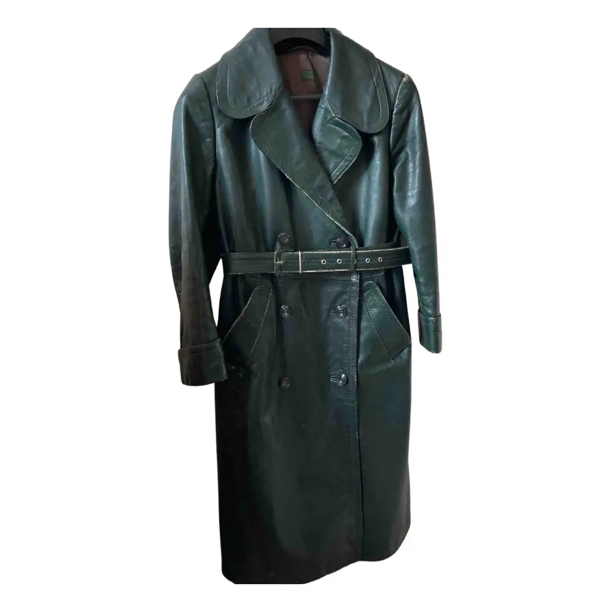 Leather trench coat Unknown - Vintage
