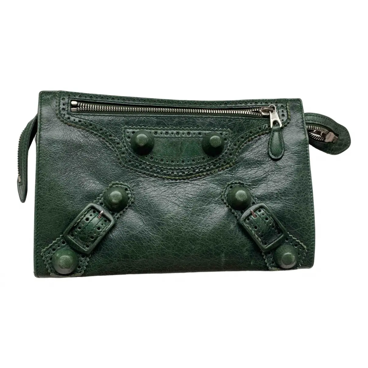 Work leather clutch bag Balenciaga