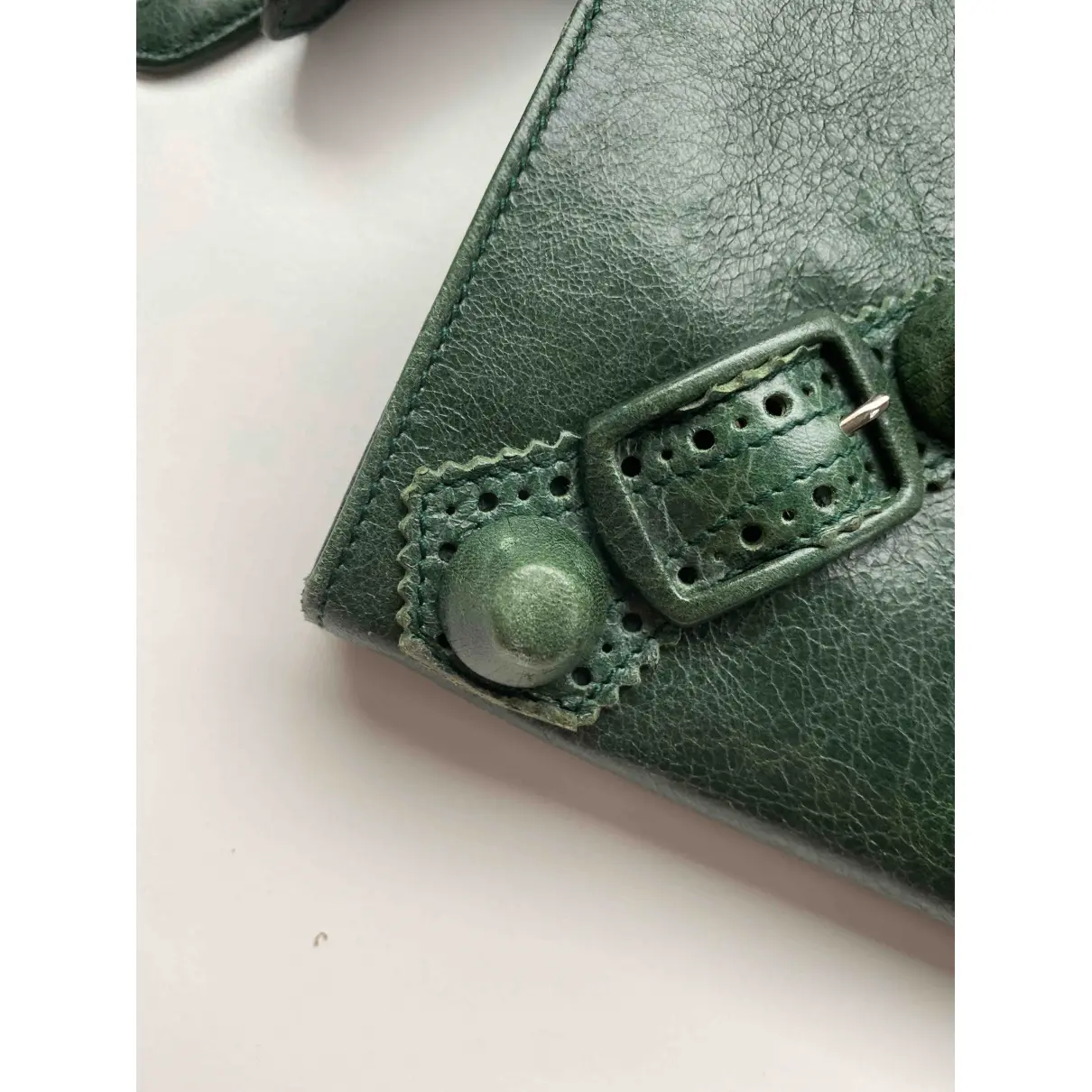 Work leather clutch bag Balenciaga