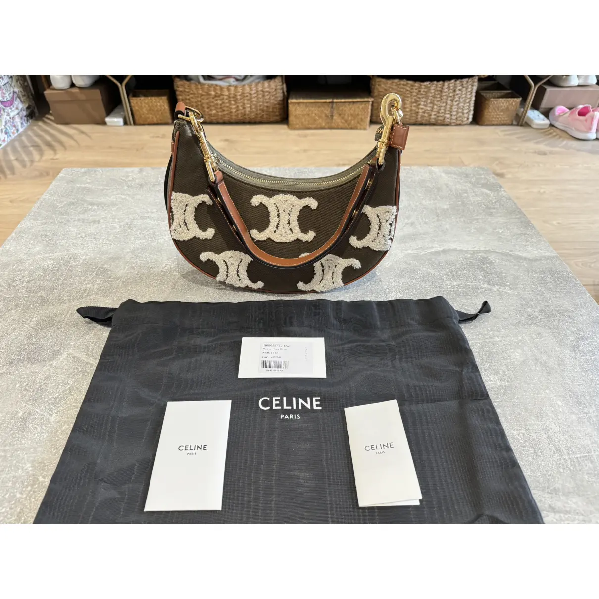 Buy Celine Ava linen handbag online