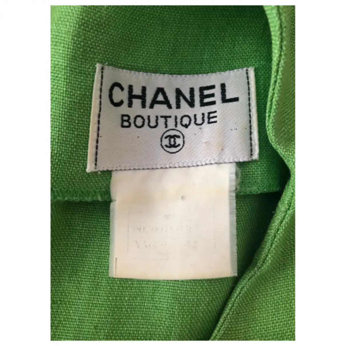 Linen mid-length dress Chanel - Vintage