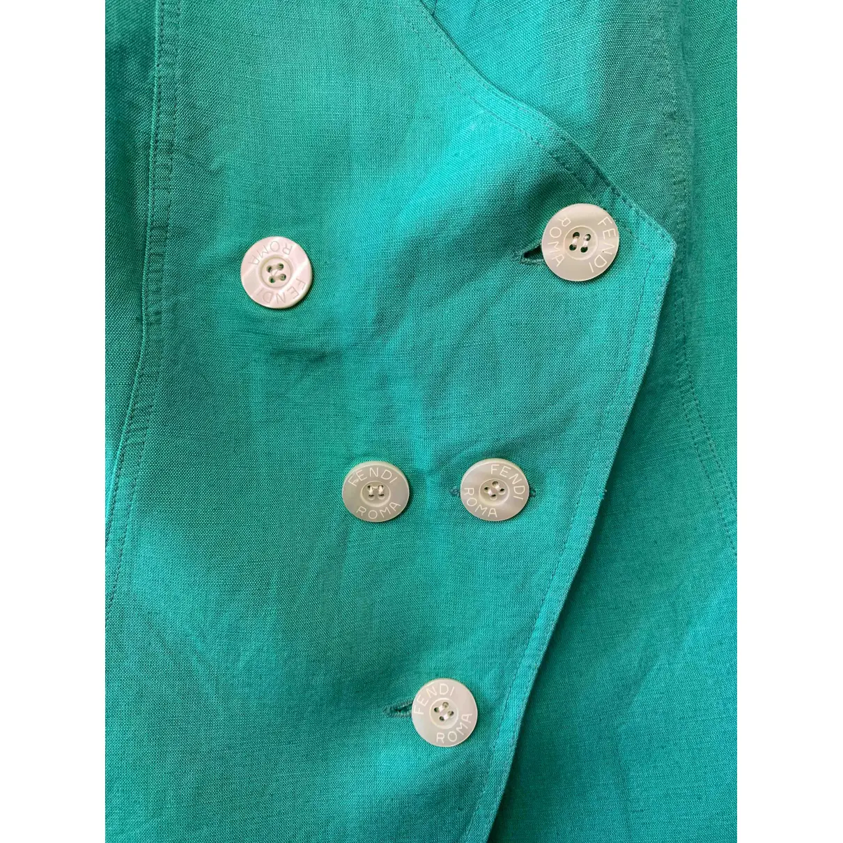 Linen cardi coat Fendi - Vintage