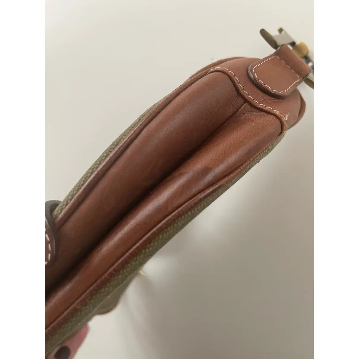 Saddle Vintage linen handbag Dior - Vintage