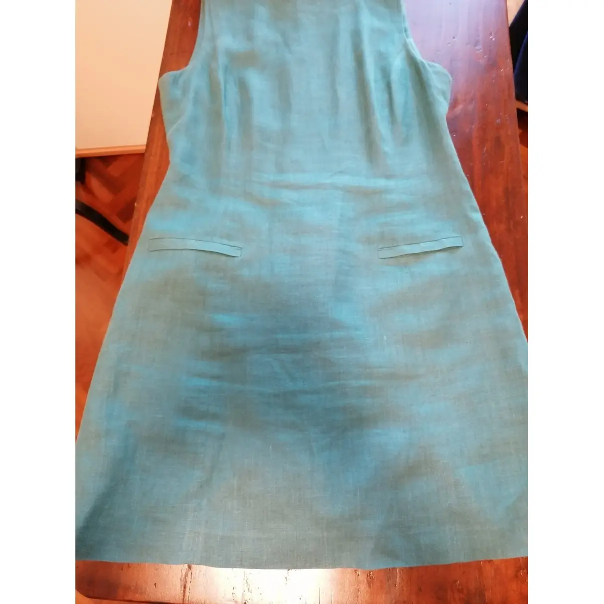 Linen mid-length dress Trussardi - Vintage