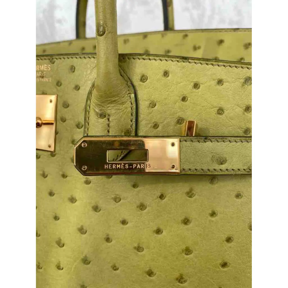 Birkin 32 ostrich handbag Hermès - Vintage
