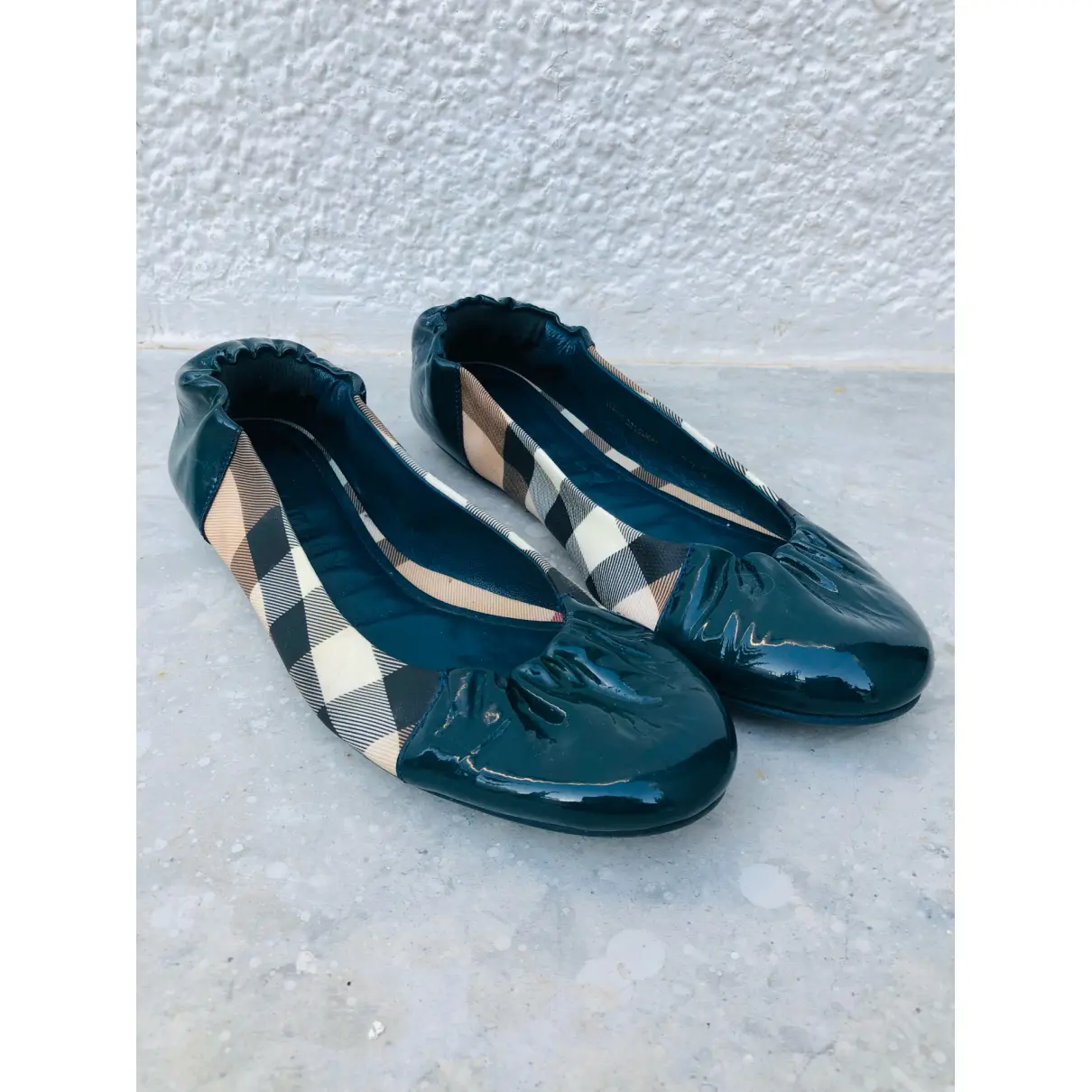 Patent leather ballet flats Burberry