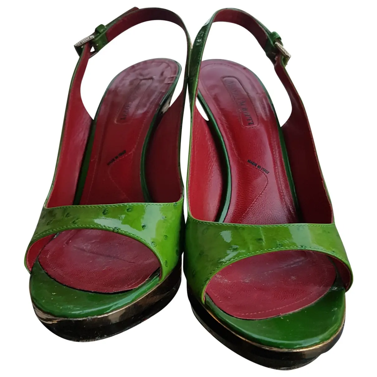 Patent leather sandals Cesare Paciotti