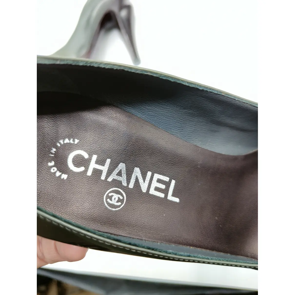 Patent leather heels Chanel