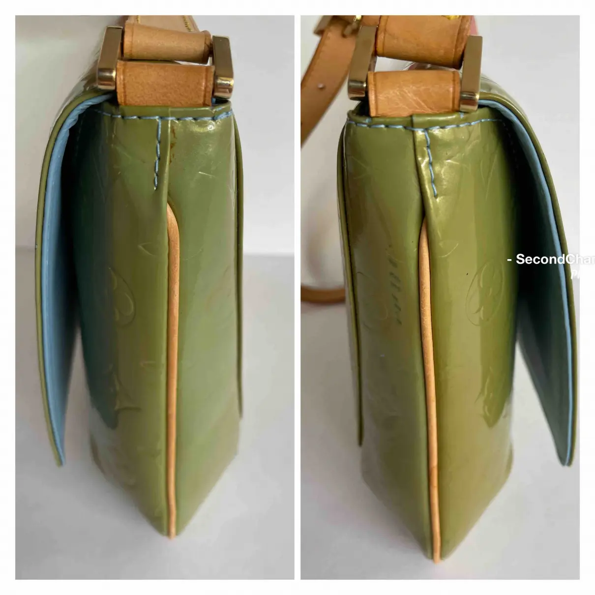 Thompson patent leather crossbody bag Louis Vuitton
