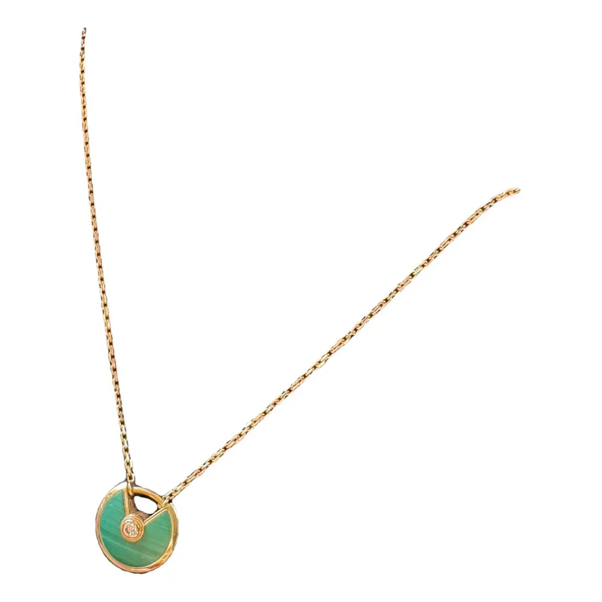 Amulette pink gold necklace