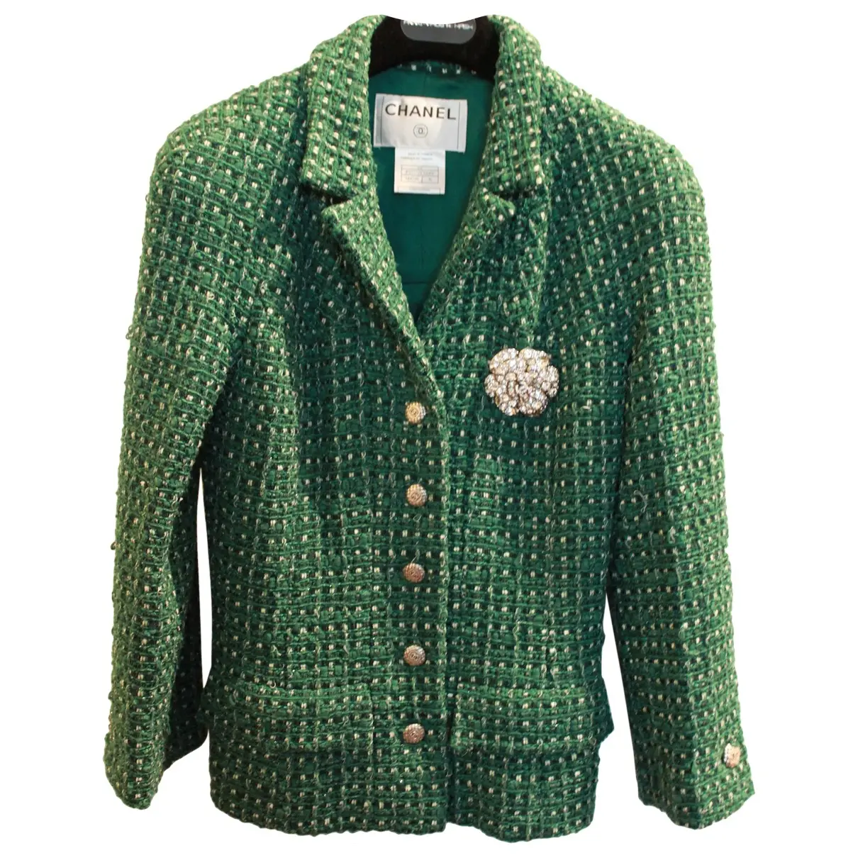 Green Polyester Jacket Chanel