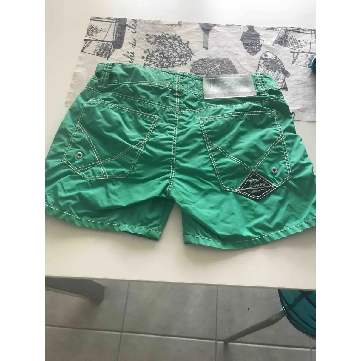 Buy Roy Roger's Green Polyester Shorts online