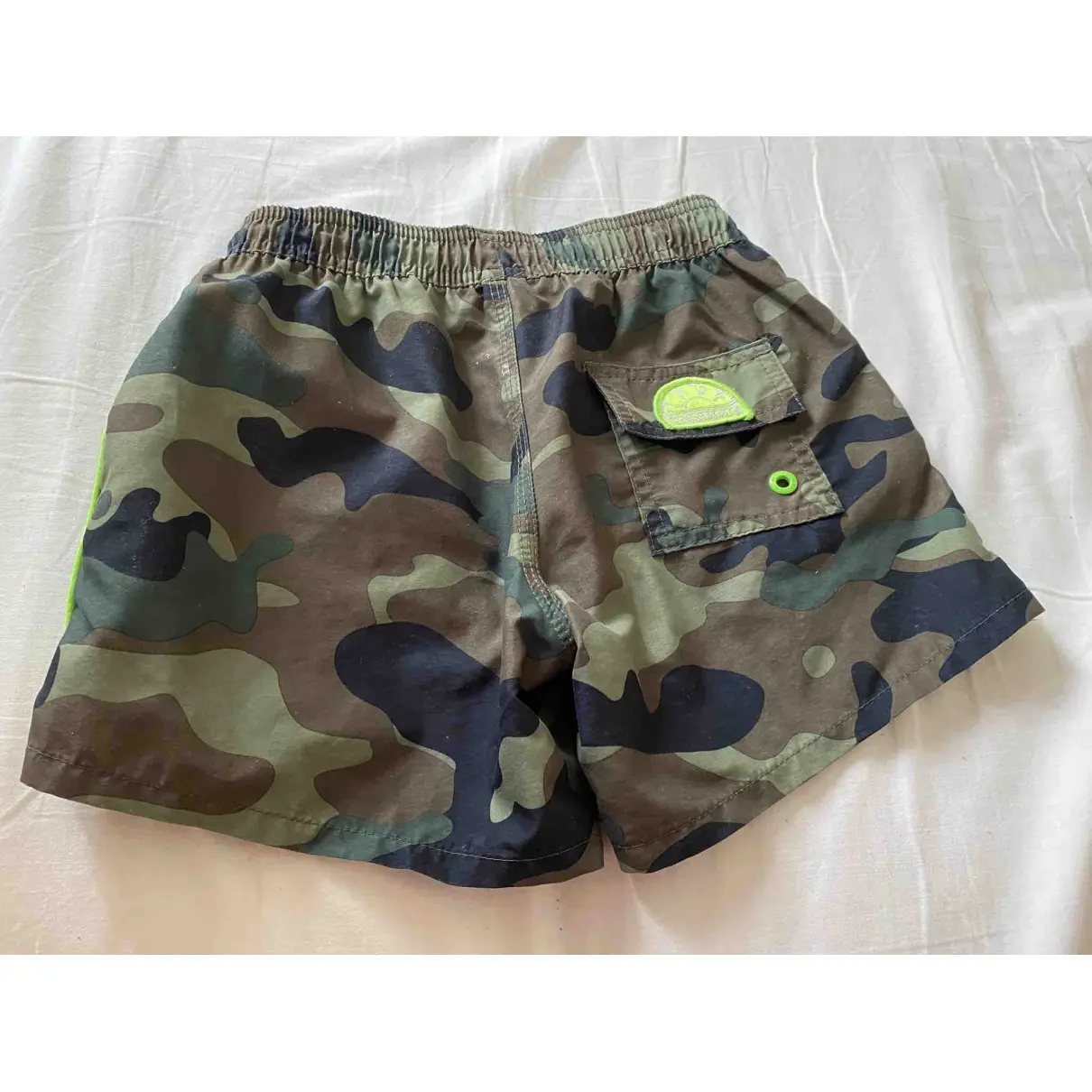 Buy Sundek Green Polyester Shorts online