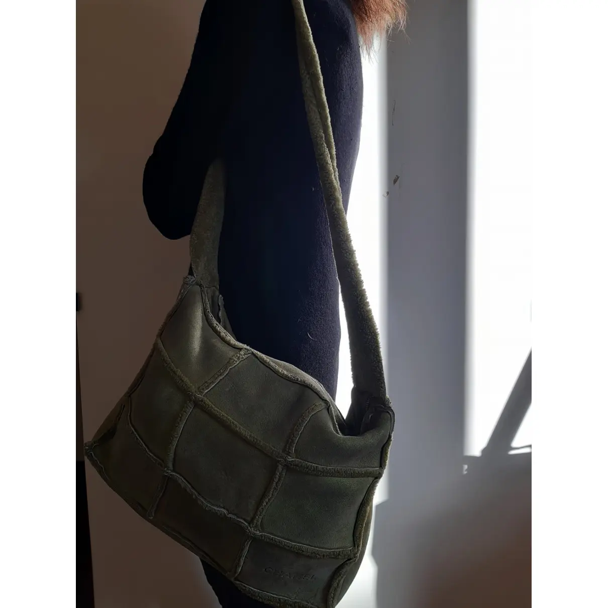 Buy Chanel Shearling crossbody bag online - Vintage