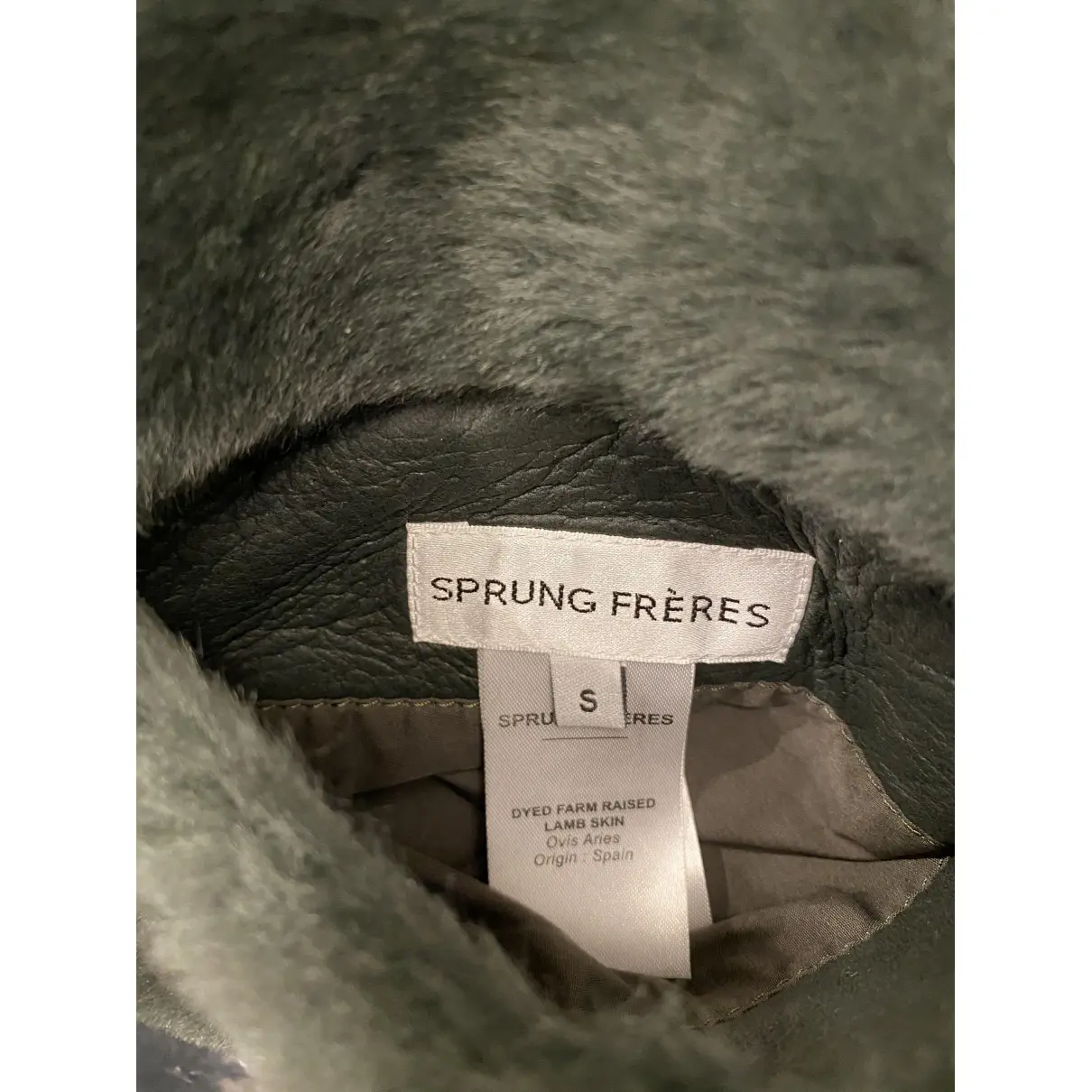 Shearling coat Sprung Frères
