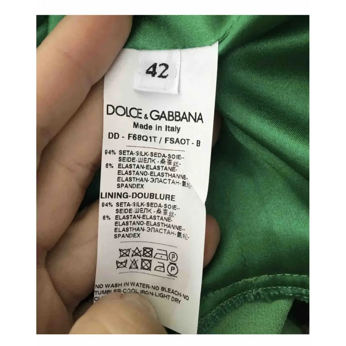 Silk mini dress Dolce & Gabbana