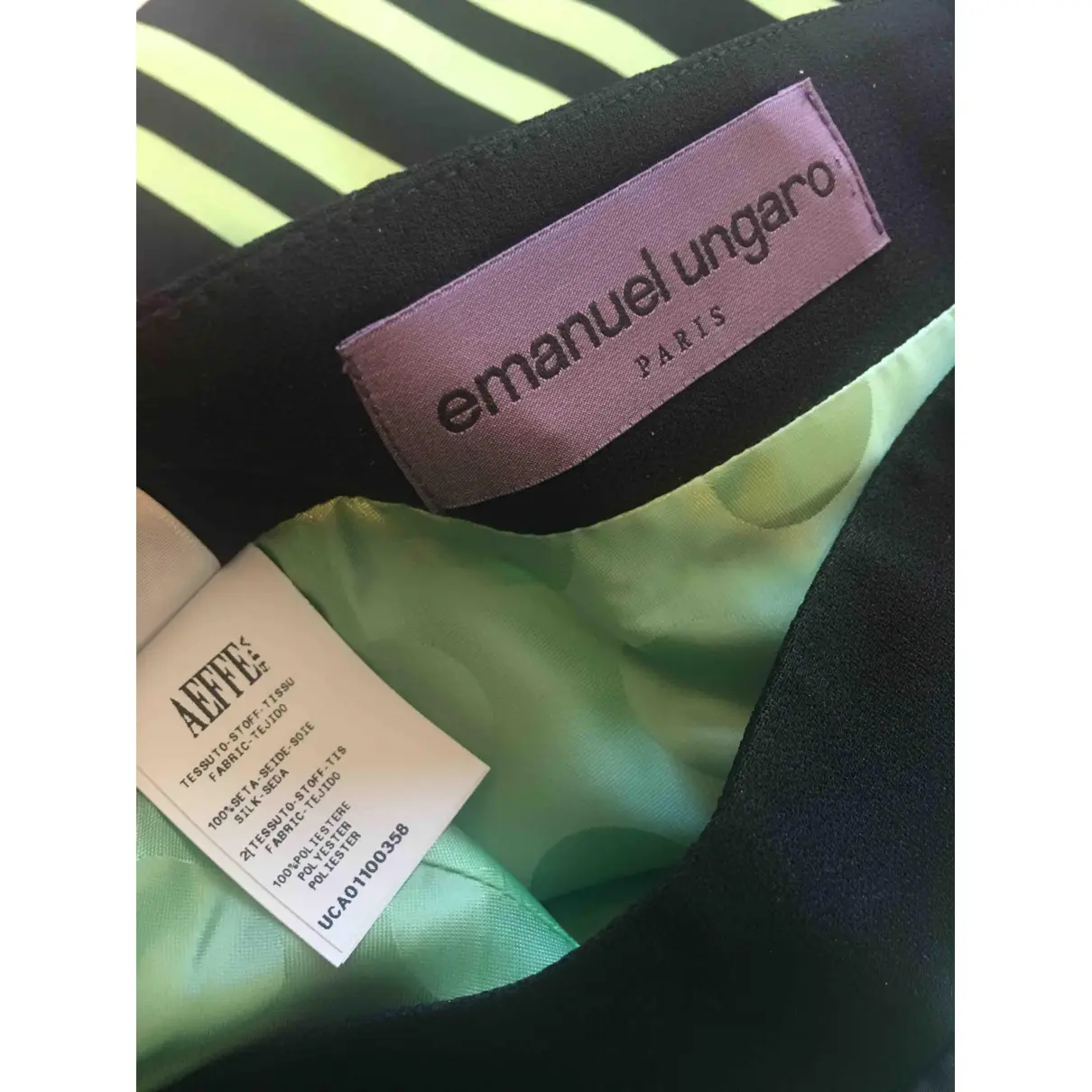 Silk mini skirt Emanuel Ungaro - Vintage