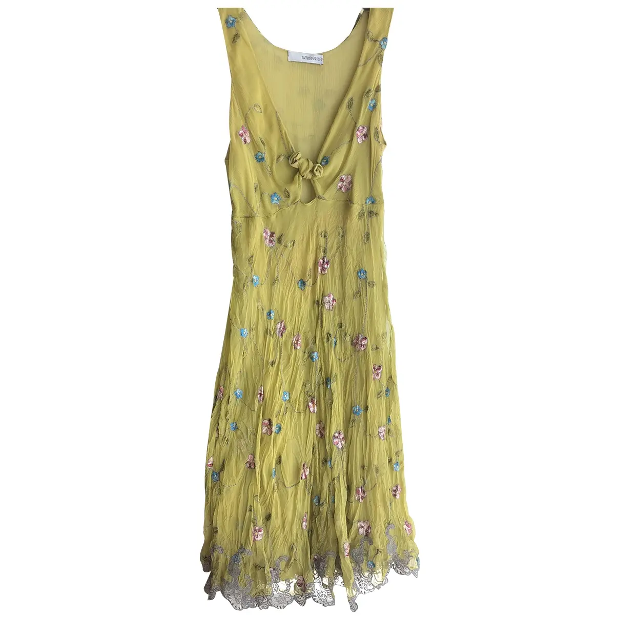 Silk mid-length dress Ermanno Scervino - Vintage