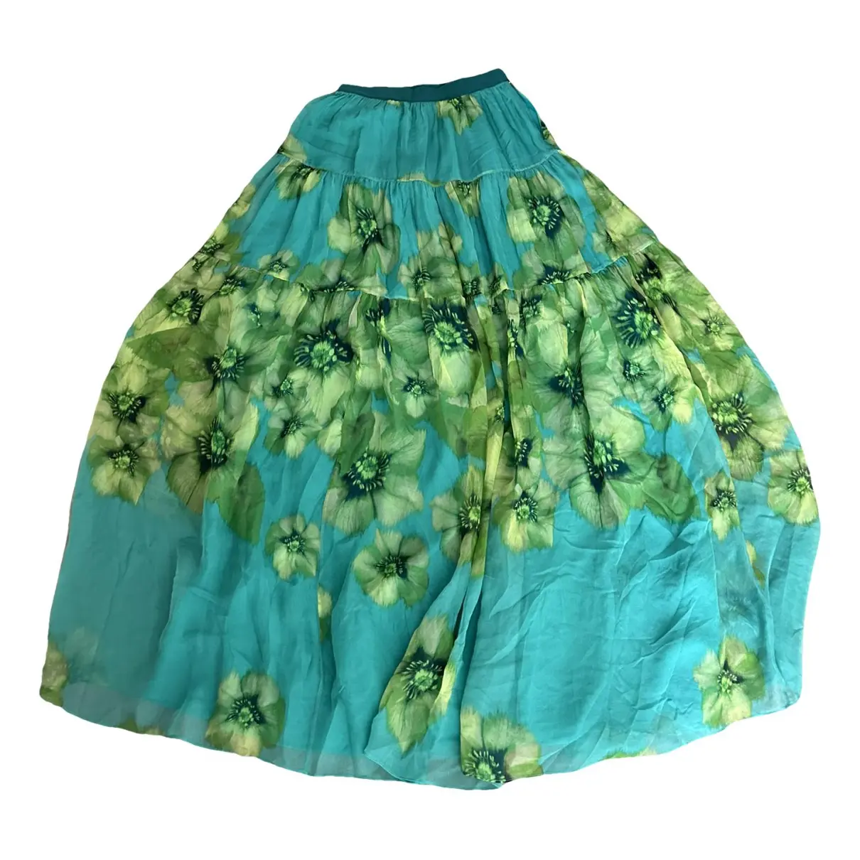 Silk maxi skirt