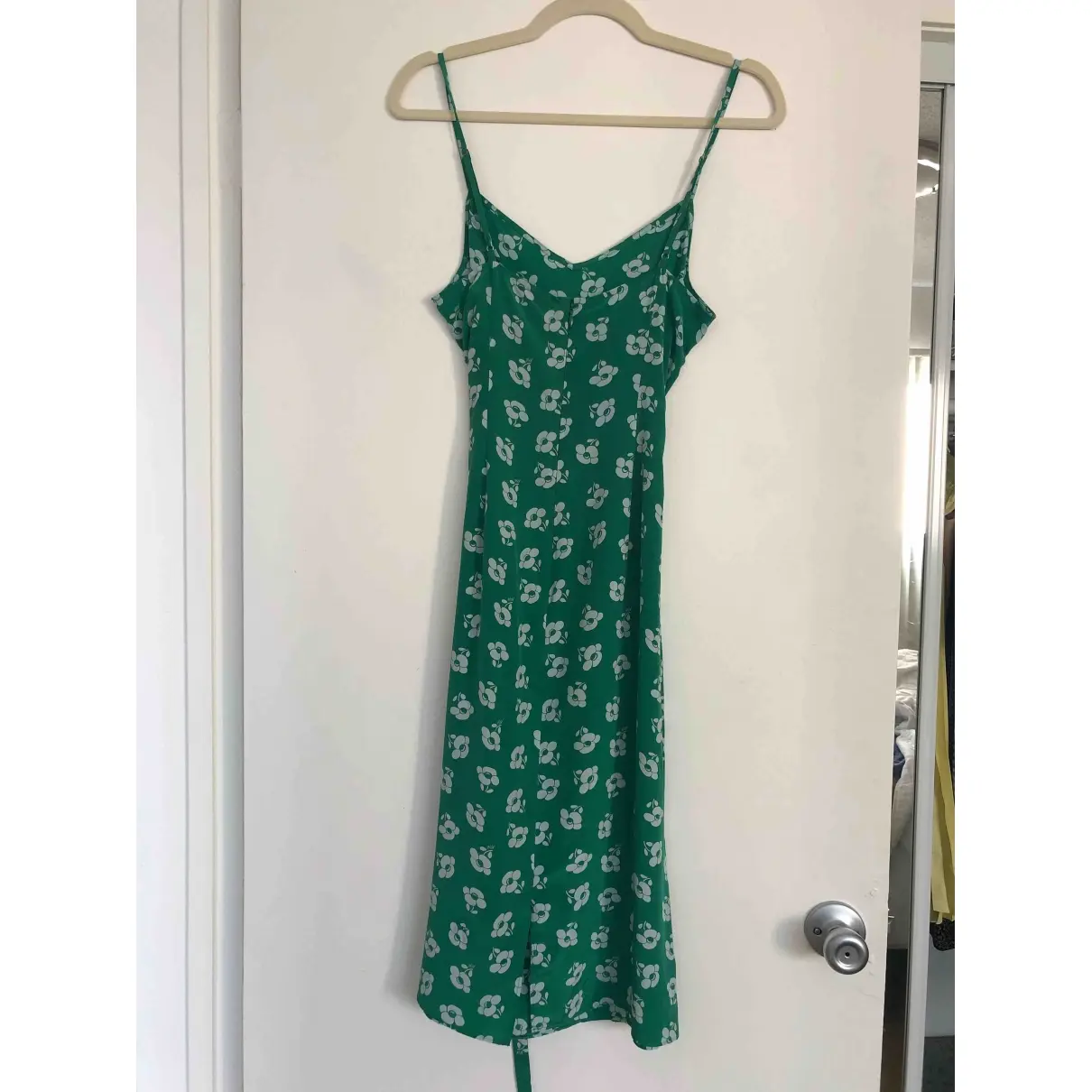 HVN Silk mid-length dress for sale